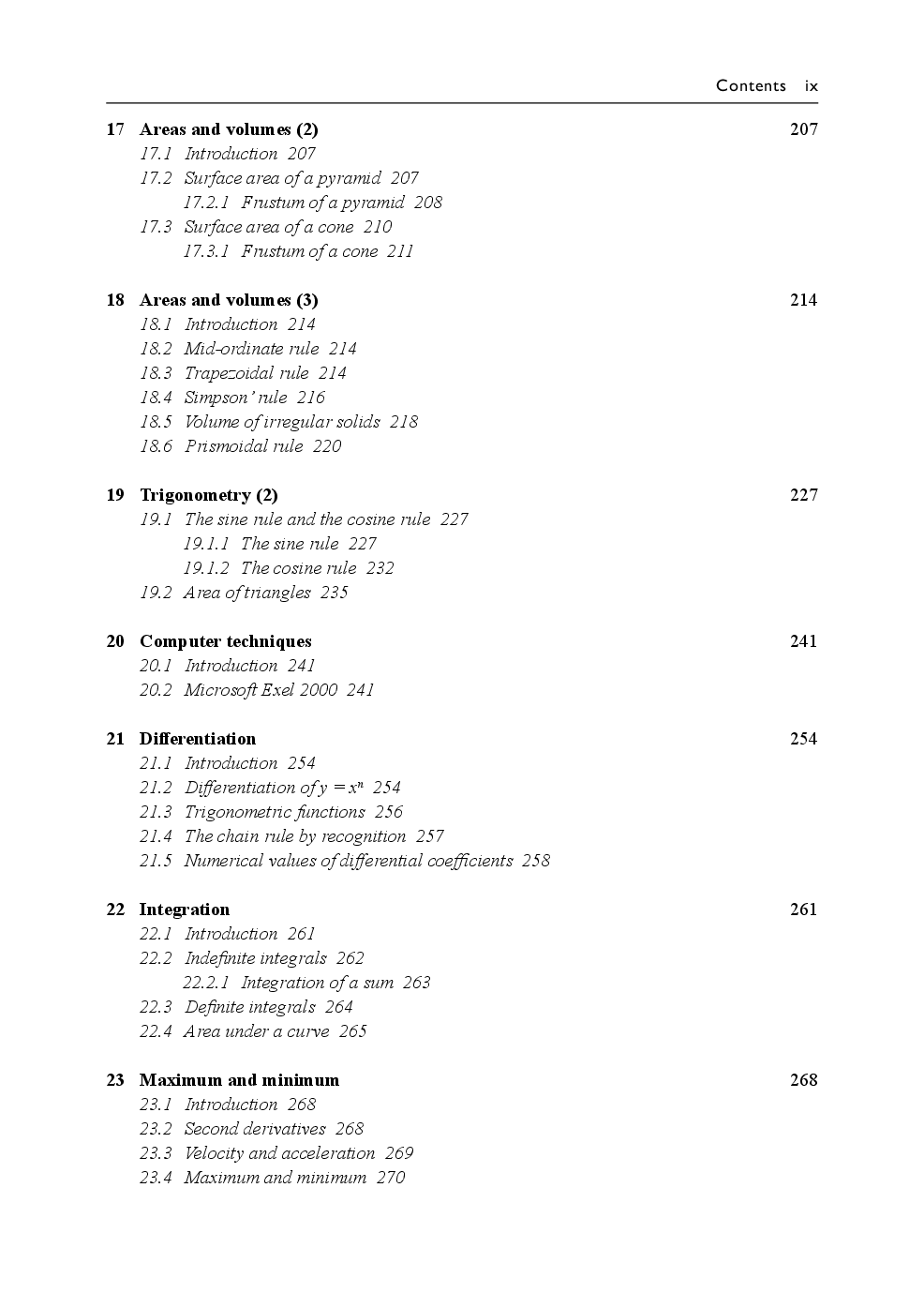Preview page 6 of eBook [PDF] Construction Mathematics 3rd Edition By Surinder Virdi