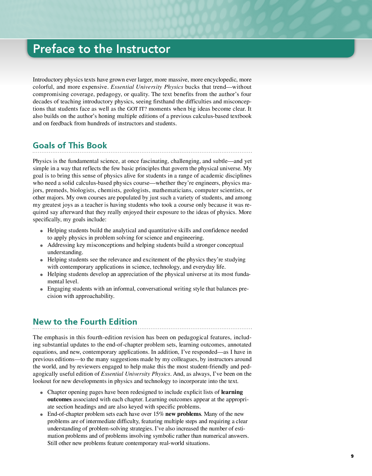 Preview page 9 of Essential University Physics 4th Global Edition Volume 2 By Richard Wolfson