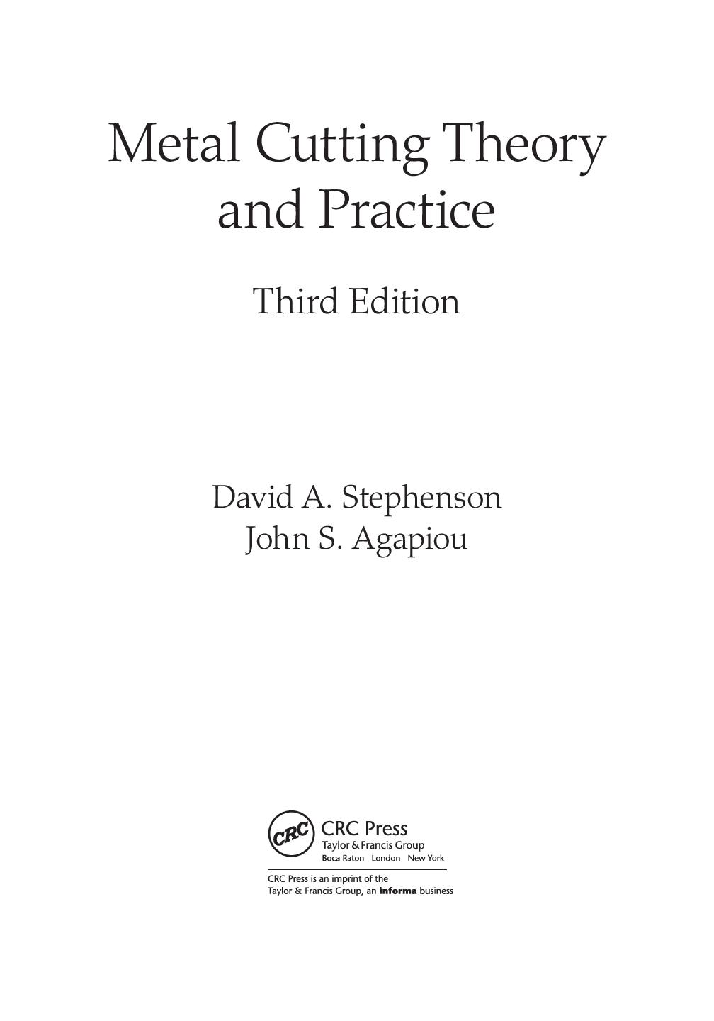 Preview page 4 of Metal Cutting Theory and Practice 3rd Edition By Agapiou, John S. Stephenson, David A