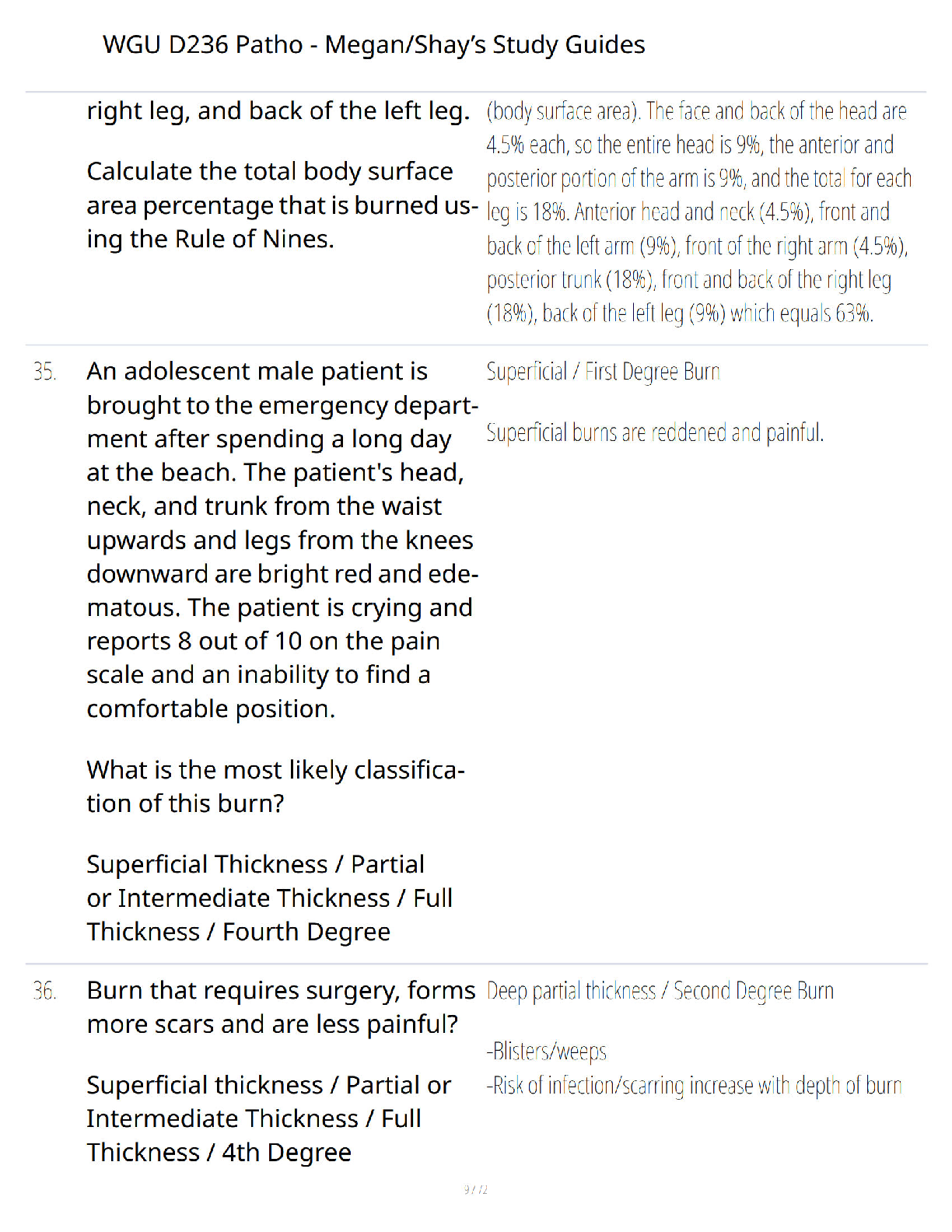 Preview page 7 of WGU D236 Pathophysiology Study Guide - Comprehensive Course Review - Verified Questions and Answers - A+ Guaranteed Exam