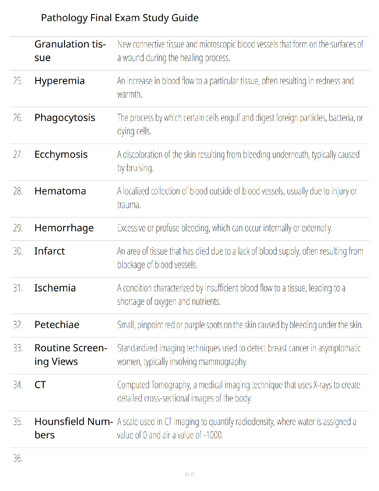 Preview page 3 of Pathology Final Exam Study Guide - Comprehensive Review - Verified Questions and Answers - A+ Guaranteed Exam Prep - Gua