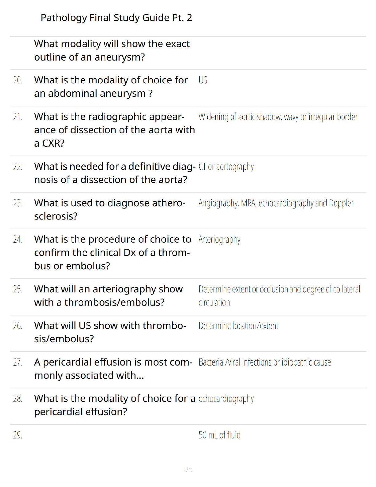 Preview page 2 of Pathology Final Study Guide Pt. 2 - Comprehensive Exam Review - Verified Questions and Answers - A+ Guaranteed Exam Prep