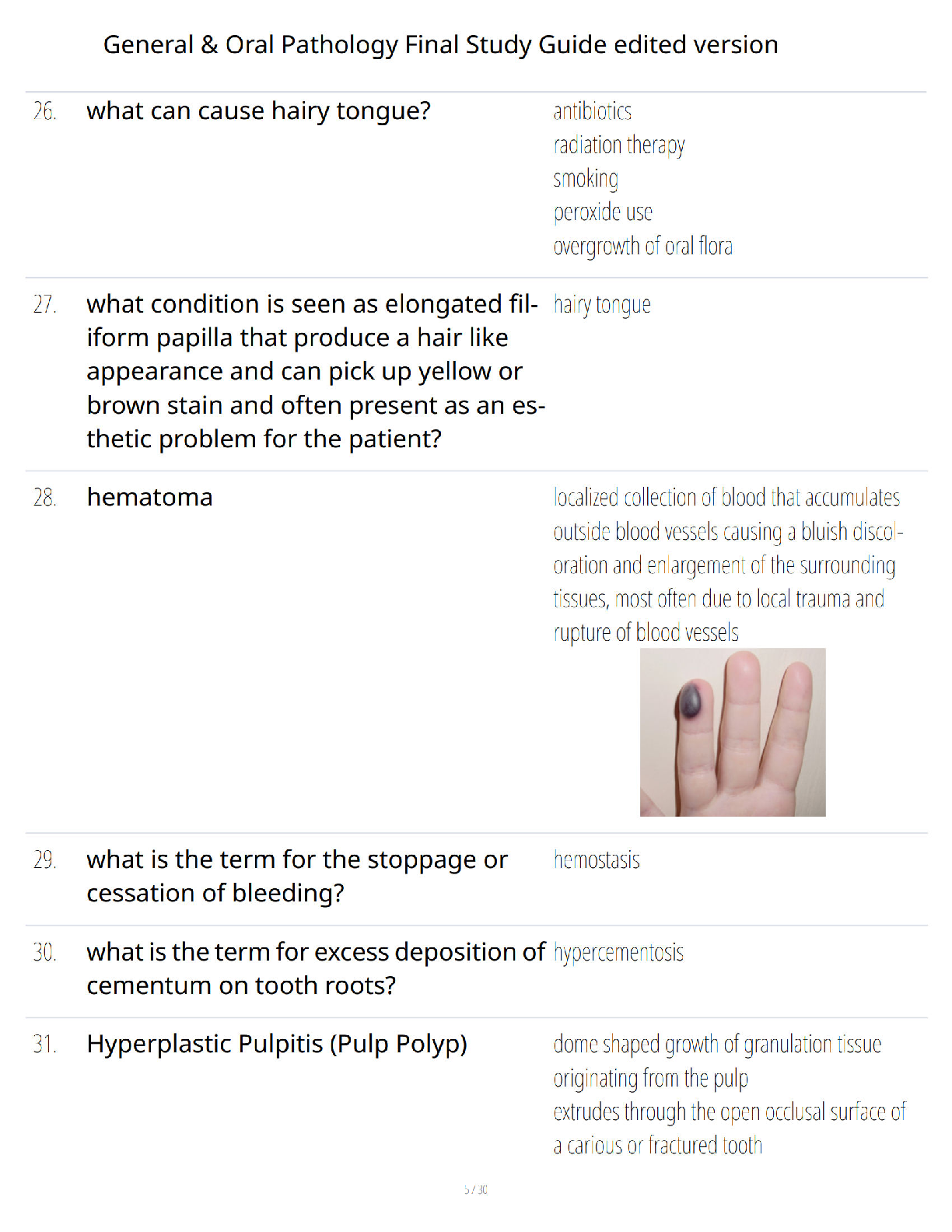 Preview page 2 of General and Oral Pathology Final Study Guide - Edited Version - Comprehensive Exam Review - Verified Questions and Answe