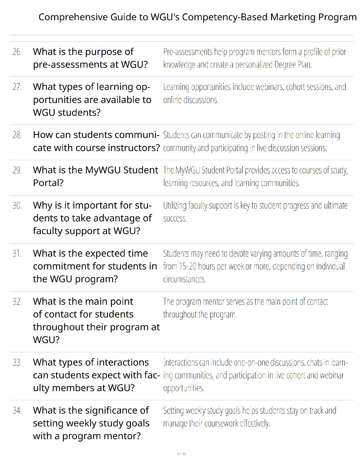 Preview page 3 of Comprehensive Guide to WGU's Competency-Based Marketing Program - Complete Study Guide - Verified Questions and Answers