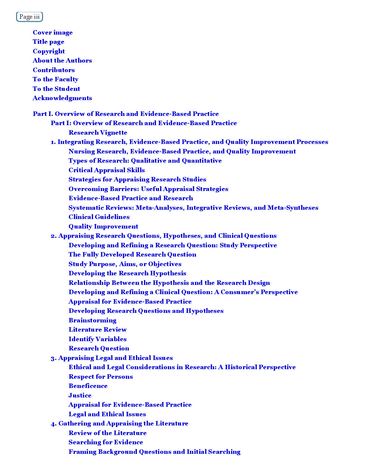 Preview page 3 of Nursing Research Methods and Critical Appraisal for Evidance-Based Practice 11th Edition By Geri LoBiondo-Wood, Judith H