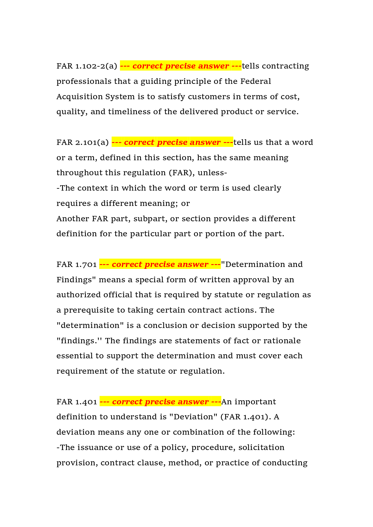 Preview page 2 of FAC-C Certification Exam Preparation, Federal Acquisition Certification in Contracting (FAC-C), 2026 – Complete practice