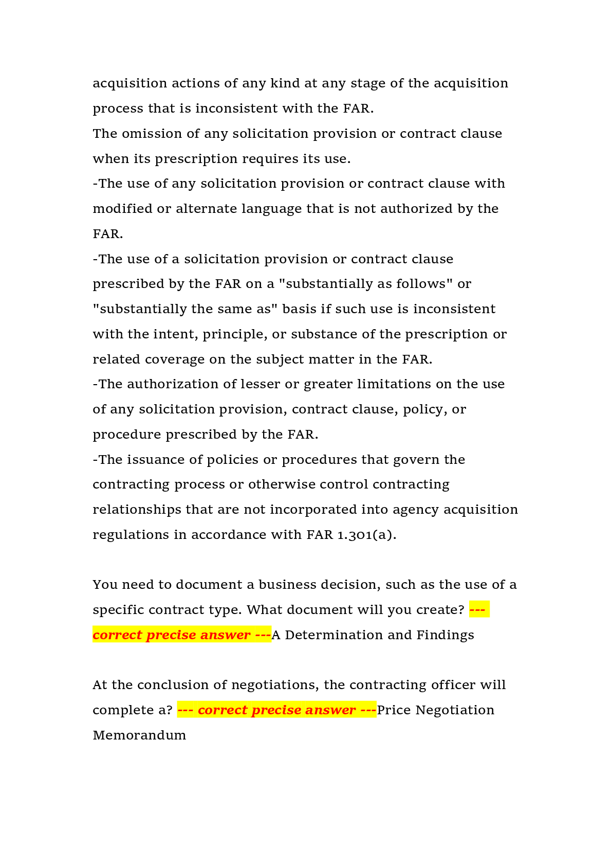 Preview page 3 of FAC-C Certification Exam Preparation, Federal Acquisition Certification in Contracting (FAC-C), 2026 – Complete practice