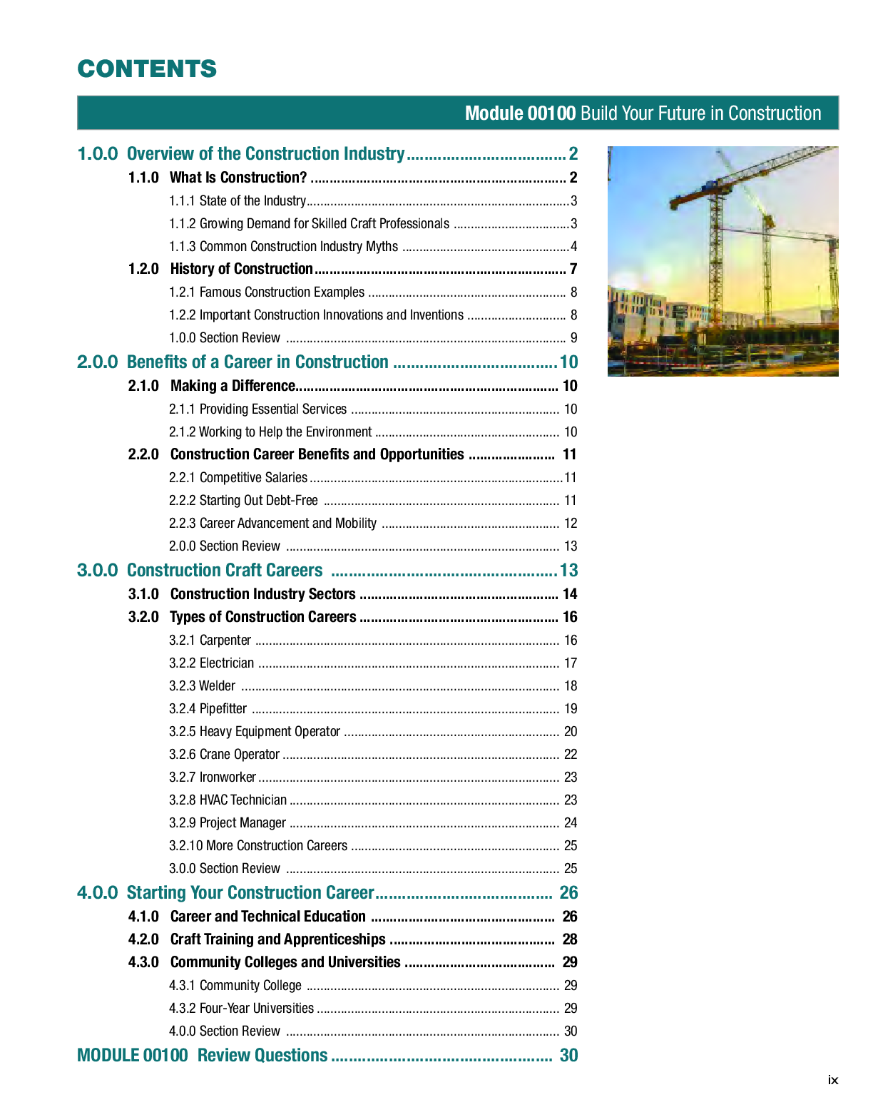 Preview page 8 of eBook PDF Core Introduction to Basic Construction Skills 6th Edition By NCCER