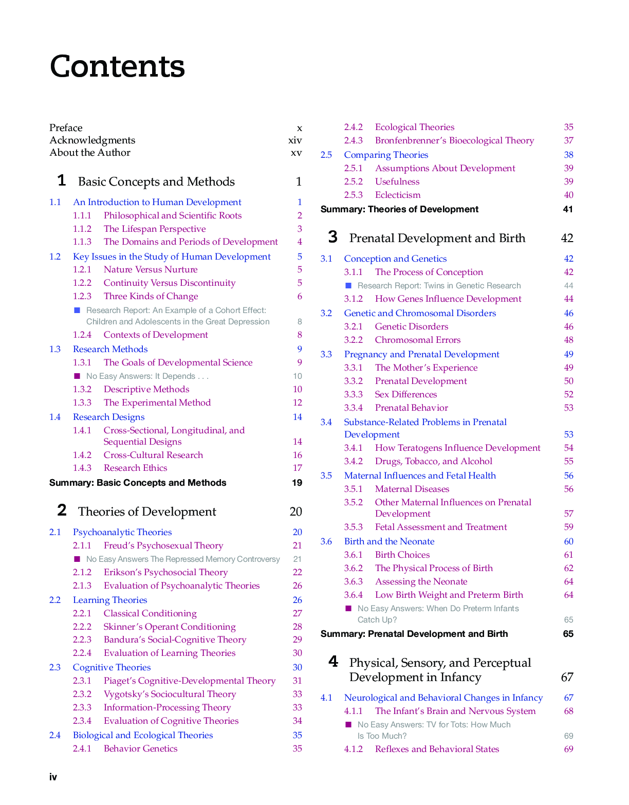 Preview page 4 of eBook PDF Lifespan Development 8th Edition By Denise Boyd, Helen Bee