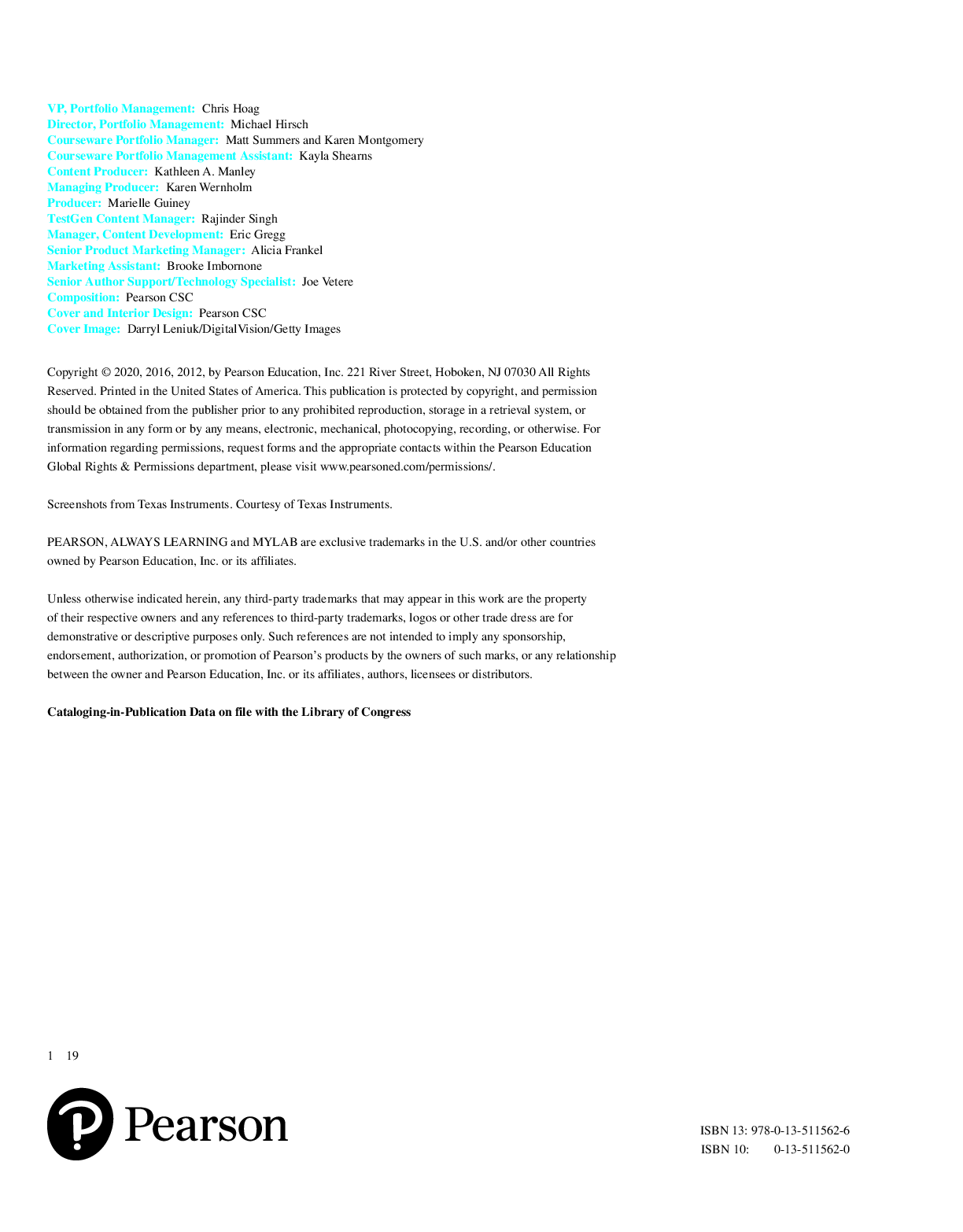 Preview page 3 of eBook PDF Mathematics in Action An Introduction to Algebraic Graphical and Numerical Problem Solving 6th Edition By Cons
