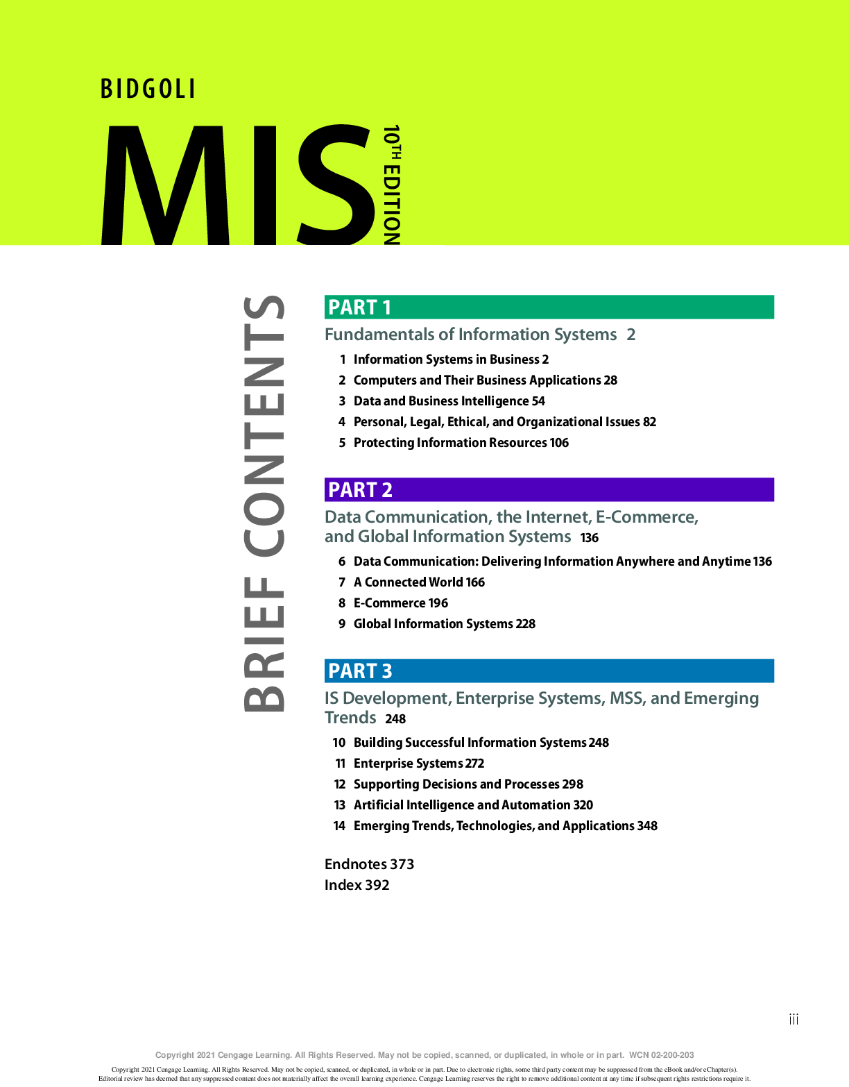 Preview page 3 of MIS Management Information Systems 10th Edition By Hossein Bidgoli