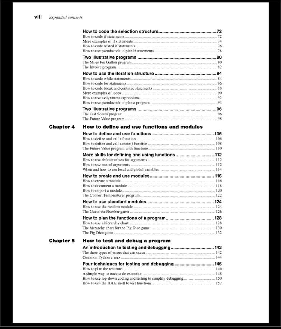 Preview page 7 of eBook PDF Murach's Python Programming 2nd Edition By Joel Murach, Michael Urban