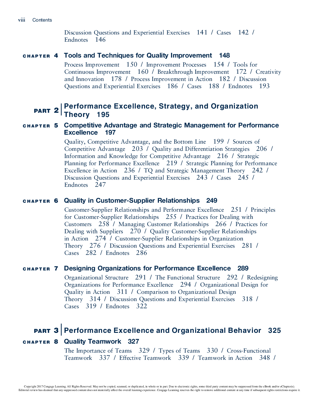 Preview page 4 of eBook PDF Quality & Performance Excellence 8th Edition By James Evans