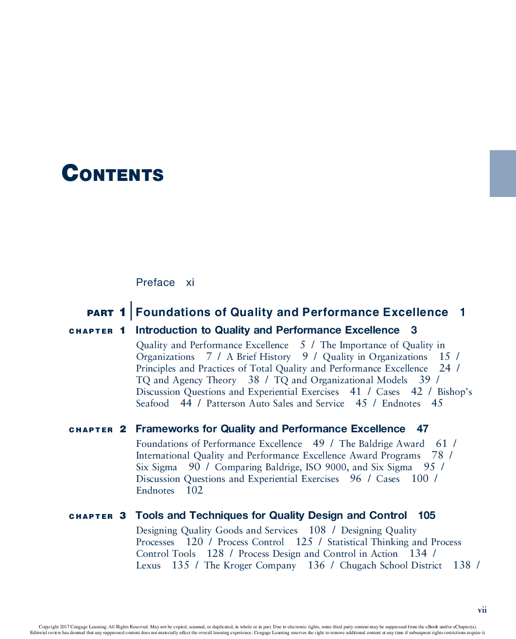 Preview page 3 of eBook PDF Quality & Performance Excellence 8th Edition By James Evans