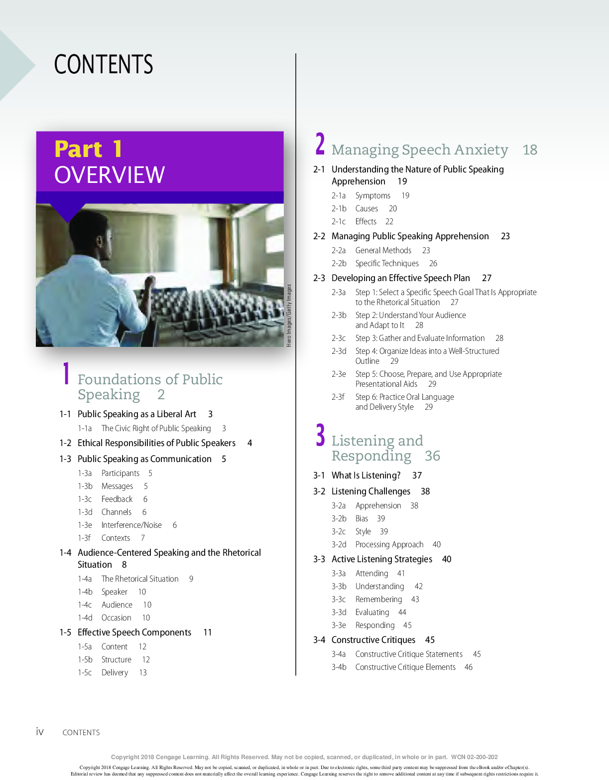 Preview page 3 of SPEAK 4th Edition By Kathleen Verderber