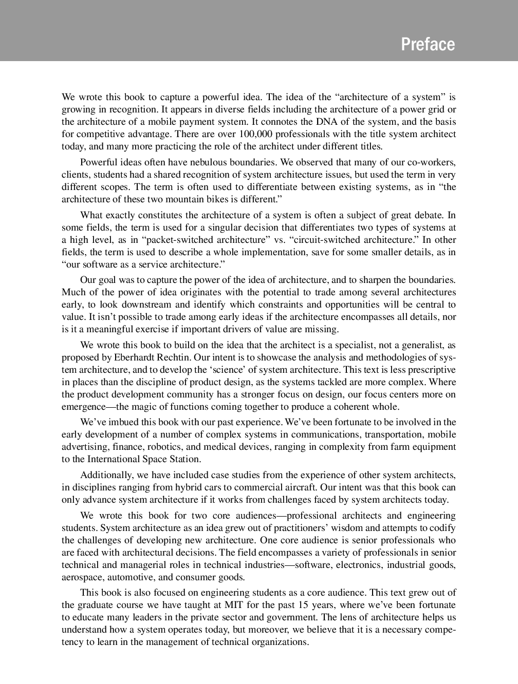 Preview page 6 of eBook PDF Systems Architecture Strategy and Product Development for Complex Systems 1st Global Edition By Edward Crawley