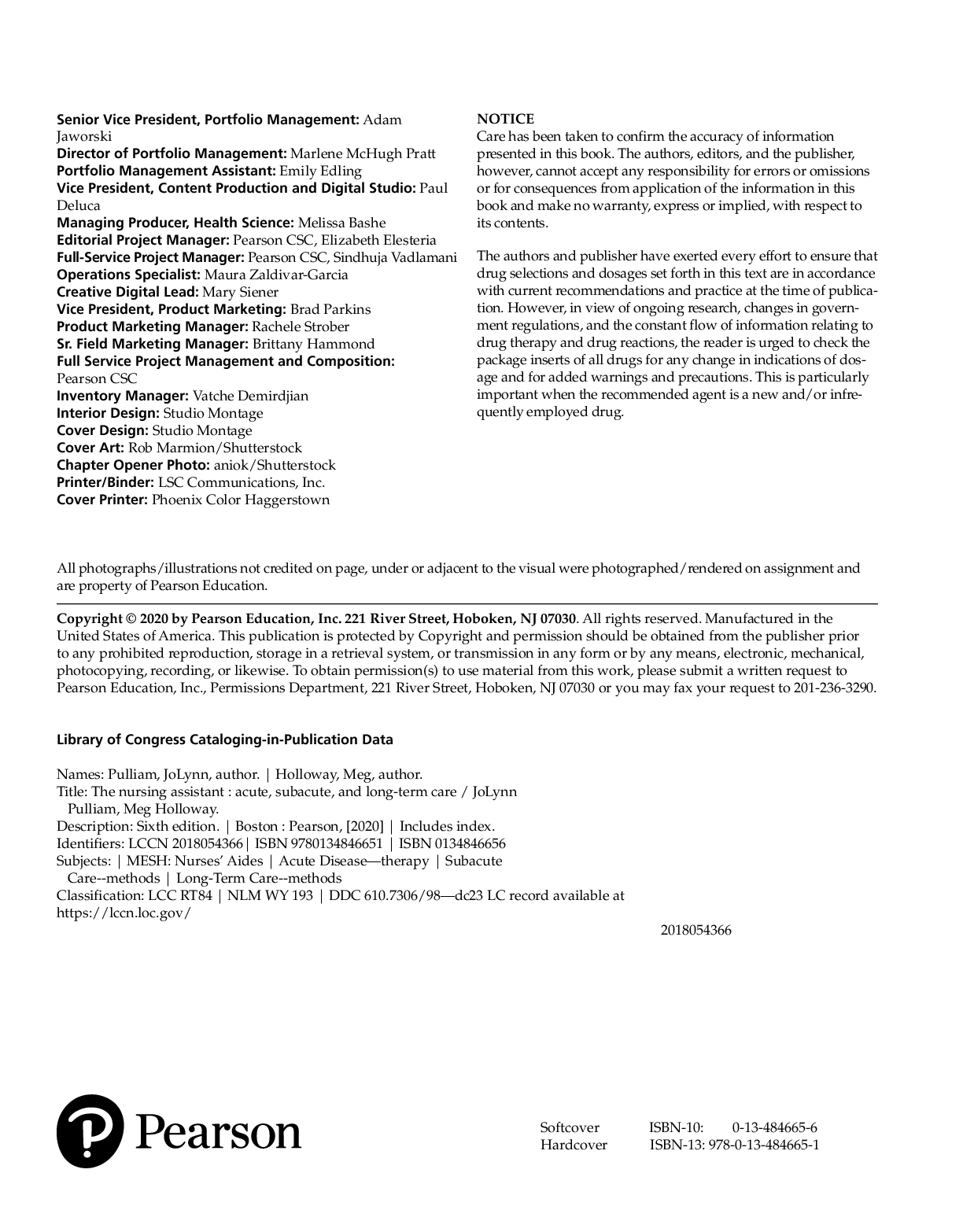 Preview page 2 of The Nursing Assistant 6th Edition By JoLynn Pulliam, Meg Holloway