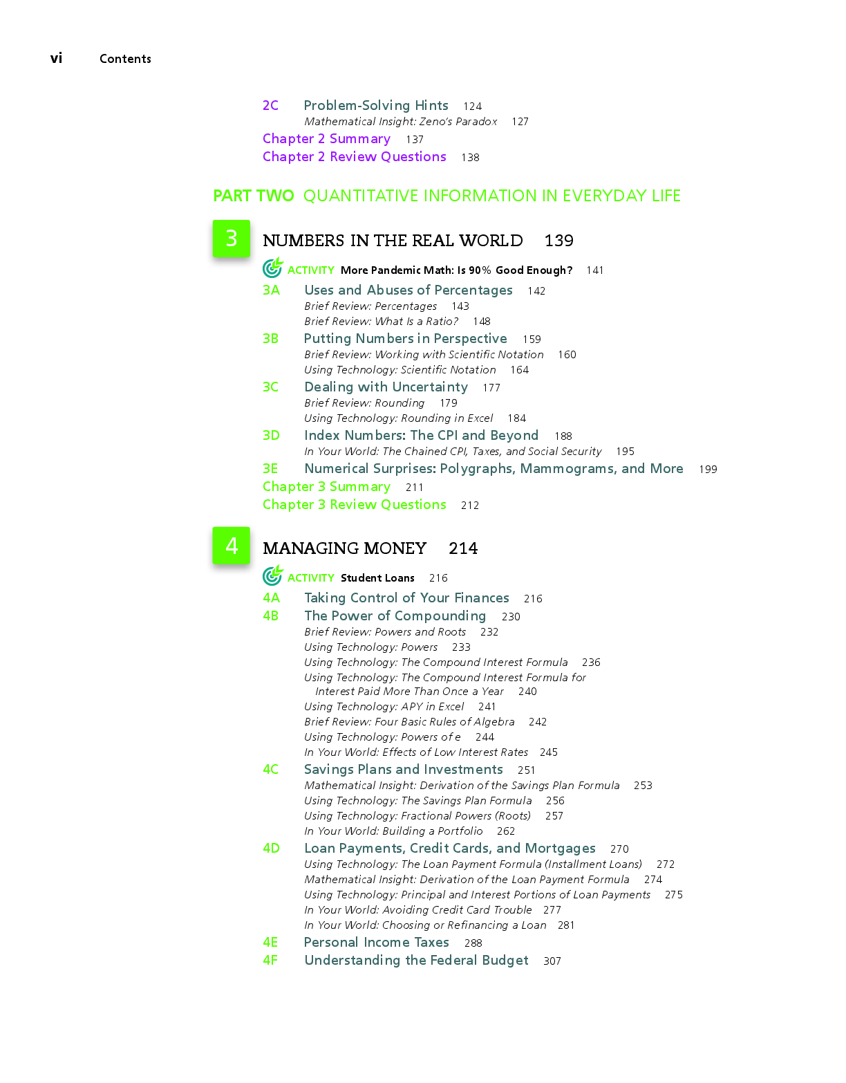 Preview page 6 of eBook PDF Using & Understanding Mathematics 8th Edition By Jeffrey Bennett, William Briggs
