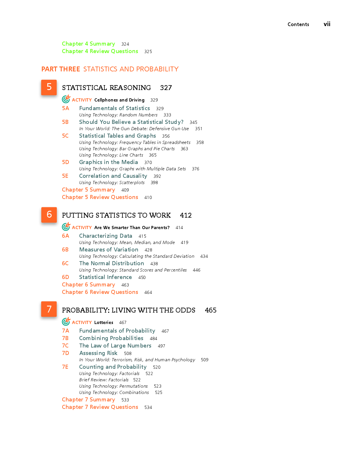 Preview page 7 of eBook PDF Using & Understanding Mathematics 8th Edition By Jeffrey Bennett, William Briggs