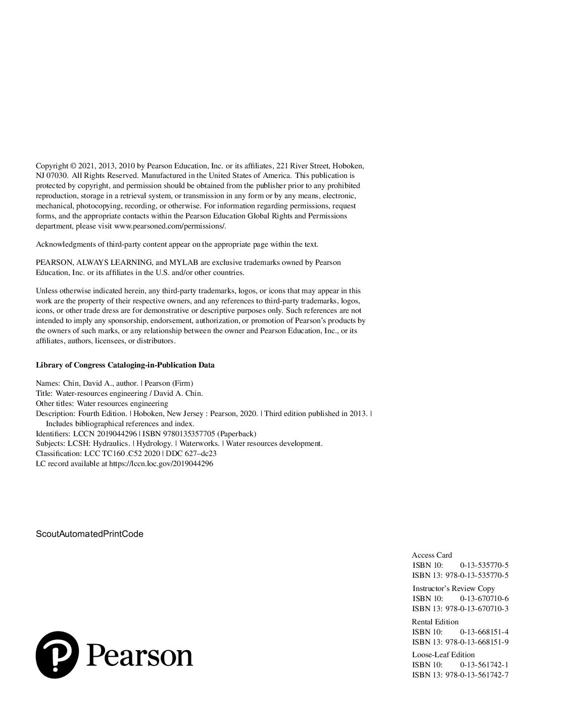 Preview page 3 of eBook PDF Water-Resources Engineering 4th Edition By David A. Chin