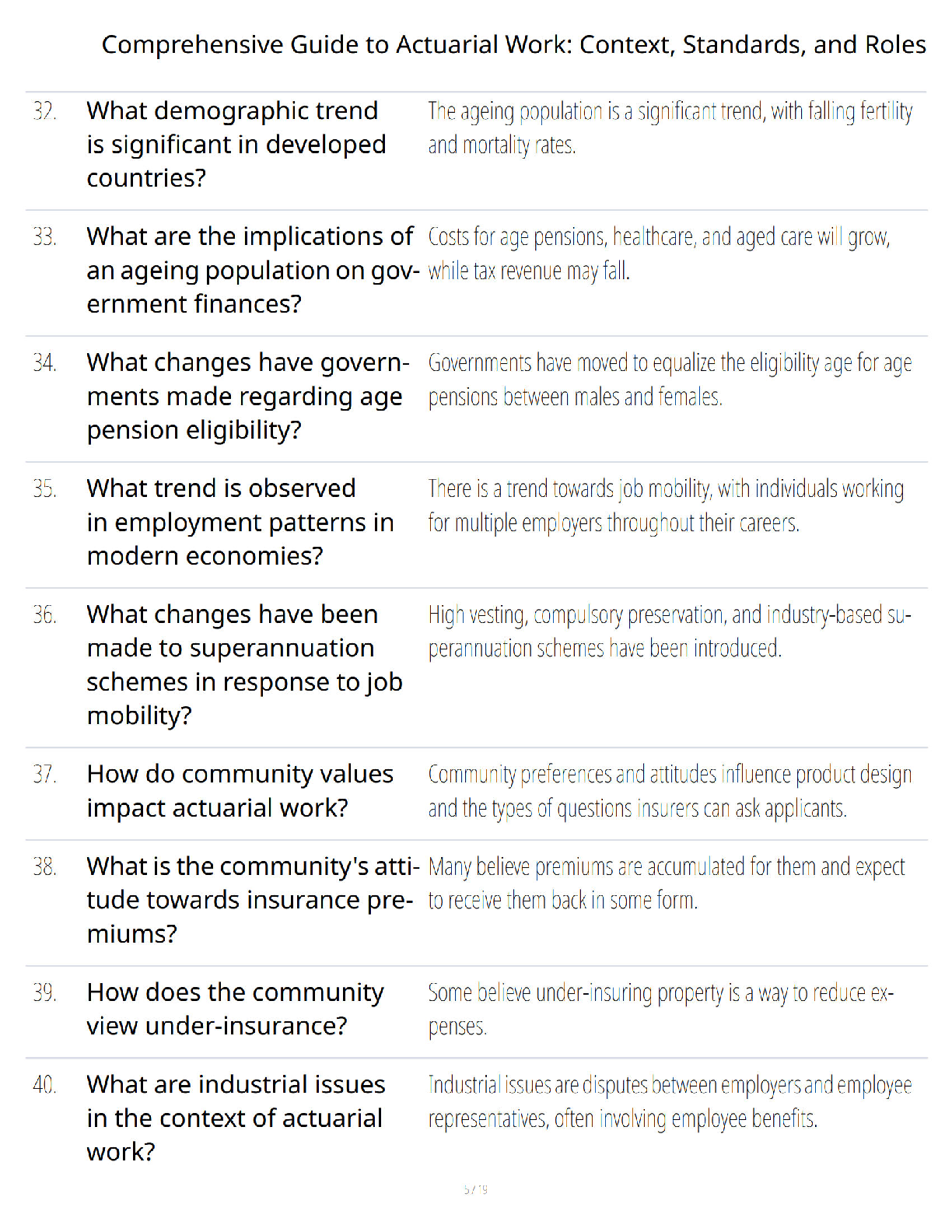 Preview page 5 of Comprehensive Guide to Actuarial Work - Context, Standards, and Roles - 2026 Updated Verified Questions and Answers - A+