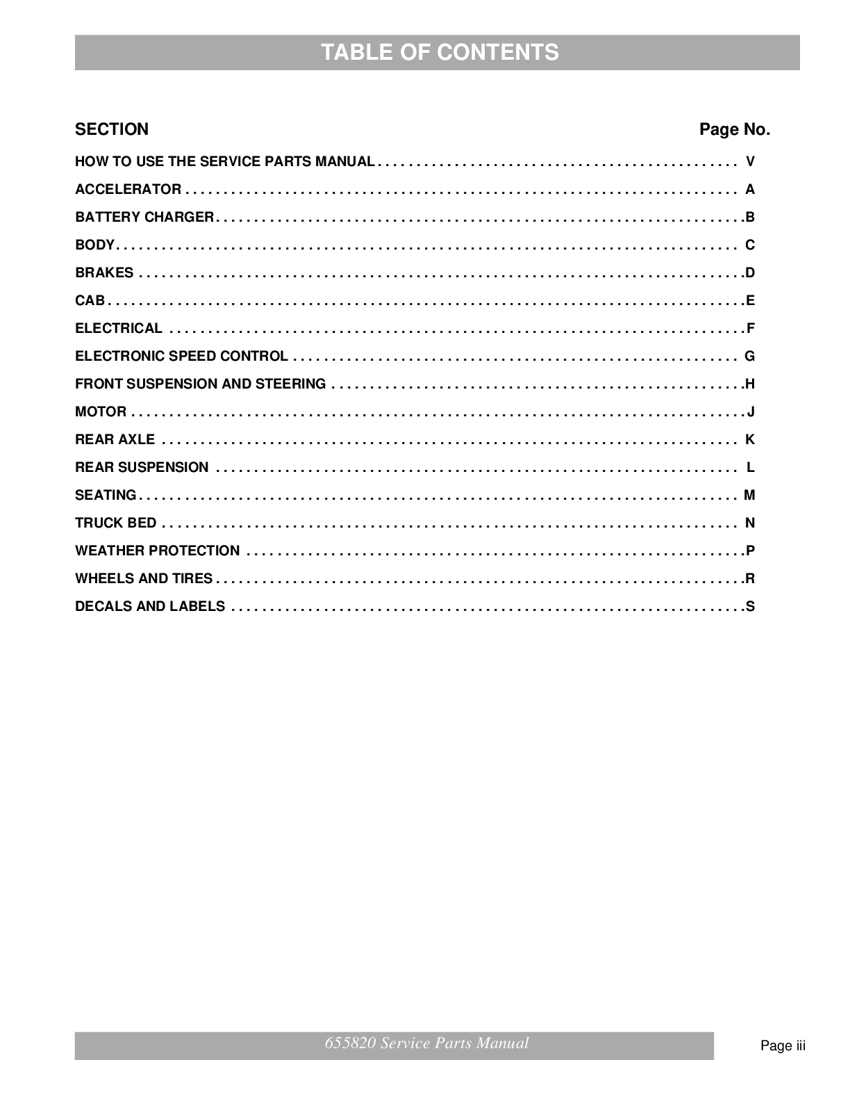 Preview page 5 of Cushman Hauler PRO X Service Manual 2014-2020
