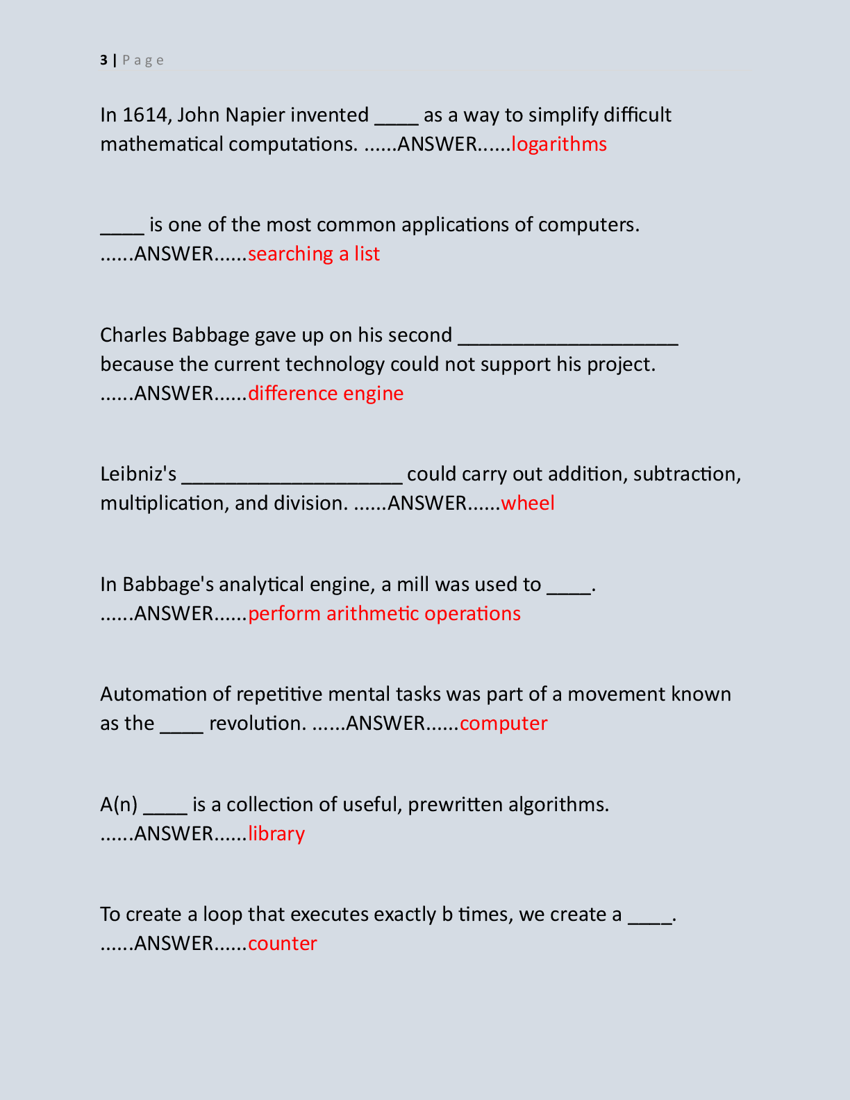 Preview page 3 of COMPUTER SCIENCE EXAM  BANK 2026 | ACCURATE REAL  EXAM CURRENTLY TESTING AND FREQUENTLY TESTING EXAM  QUESTIONS WITH EXP