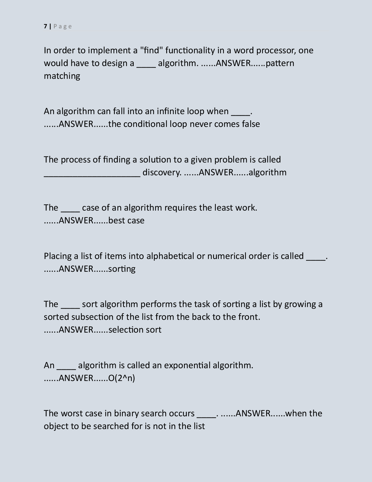 Preview page 6 of COMPUTER SCIENCE EXAM  BANK 2026 | ACCURATE REAL  EXAM CURRENTLY TESTING AND FREQUENTLY TESTING EXAM  QUESTIONS WITH EXP
