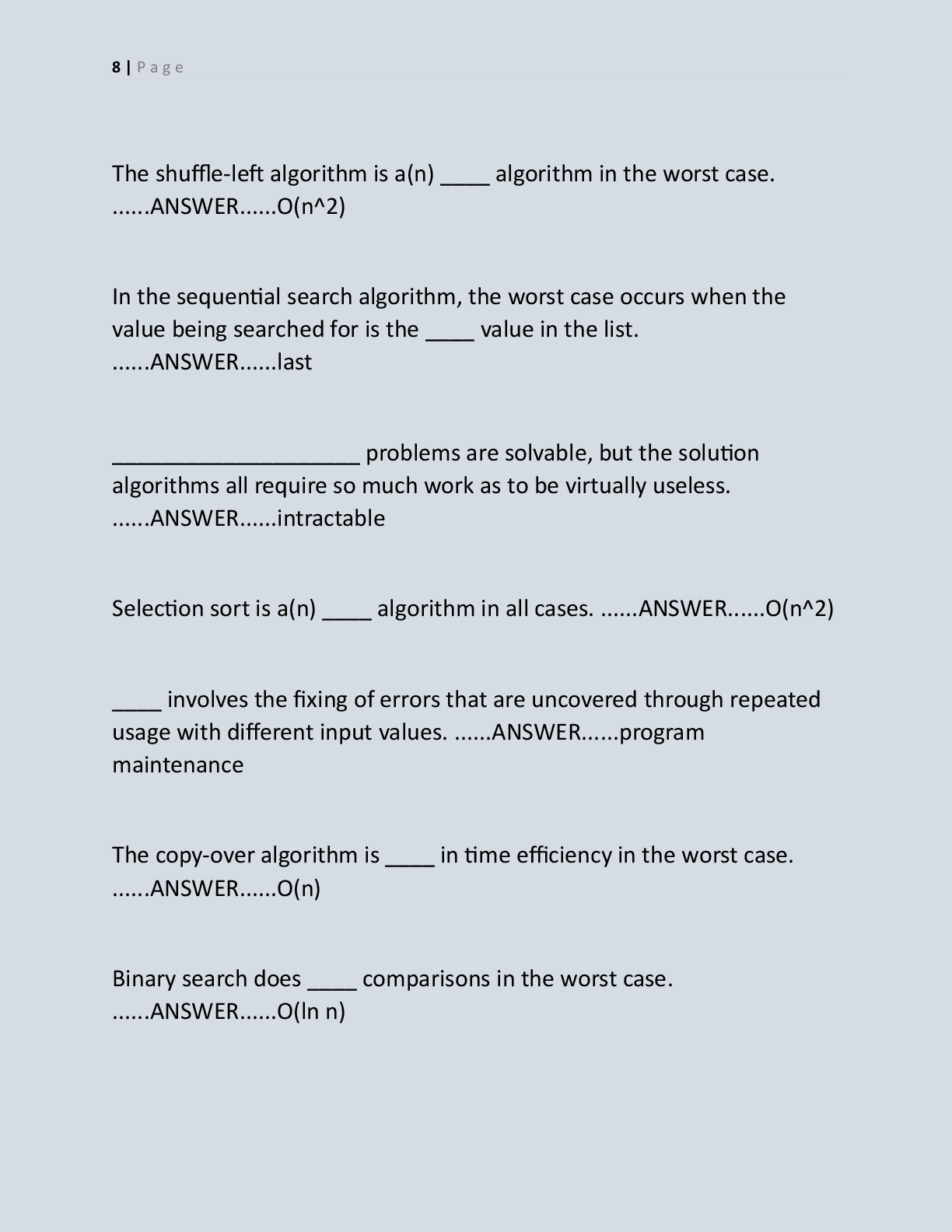 Preview page 7 of COMPUTER SCIENCE EXAM  BANK 2026 | ACCURATE REAL  EXAM CURRENTLY TESTING AND FREQUENTLY TESTING EXAM  QUESTIONS WITH EXP