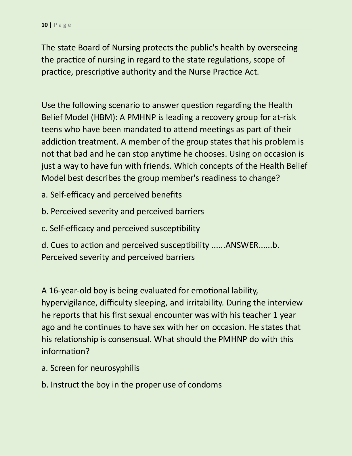 Preview page 5 of NR 668 CEA COMPREHENSIVE TEST BANK FINAL EXAM  PRACTICE QUESTIONS NEW UPDATED STUDY GUIDE  ACCURATE EXAM APPROVED QUESTI
