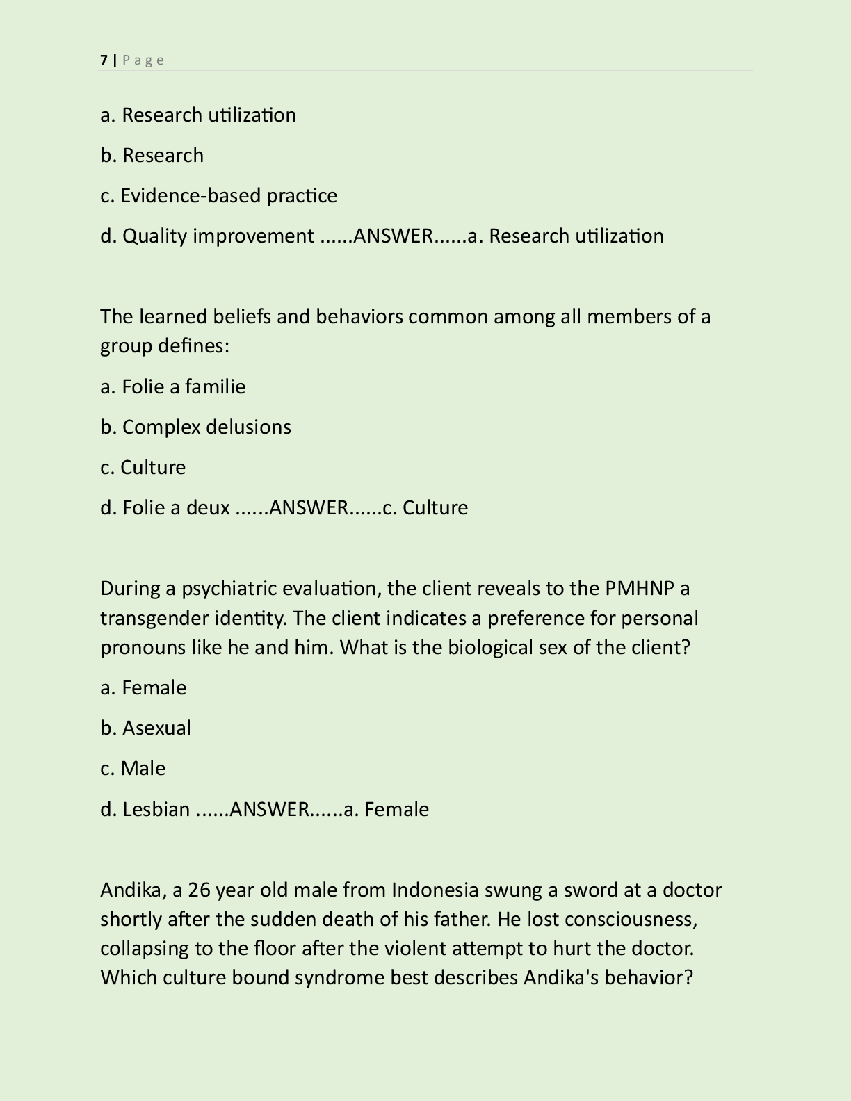 Preview page 2 of NR 668 CEA COMPREHENSIVE TEST BANK FINAL EXAM  PRACTICE QUESTIONS NEW UPDATED STUDY GUIDE  ACCURATE EXAM APPROVED QUESTI