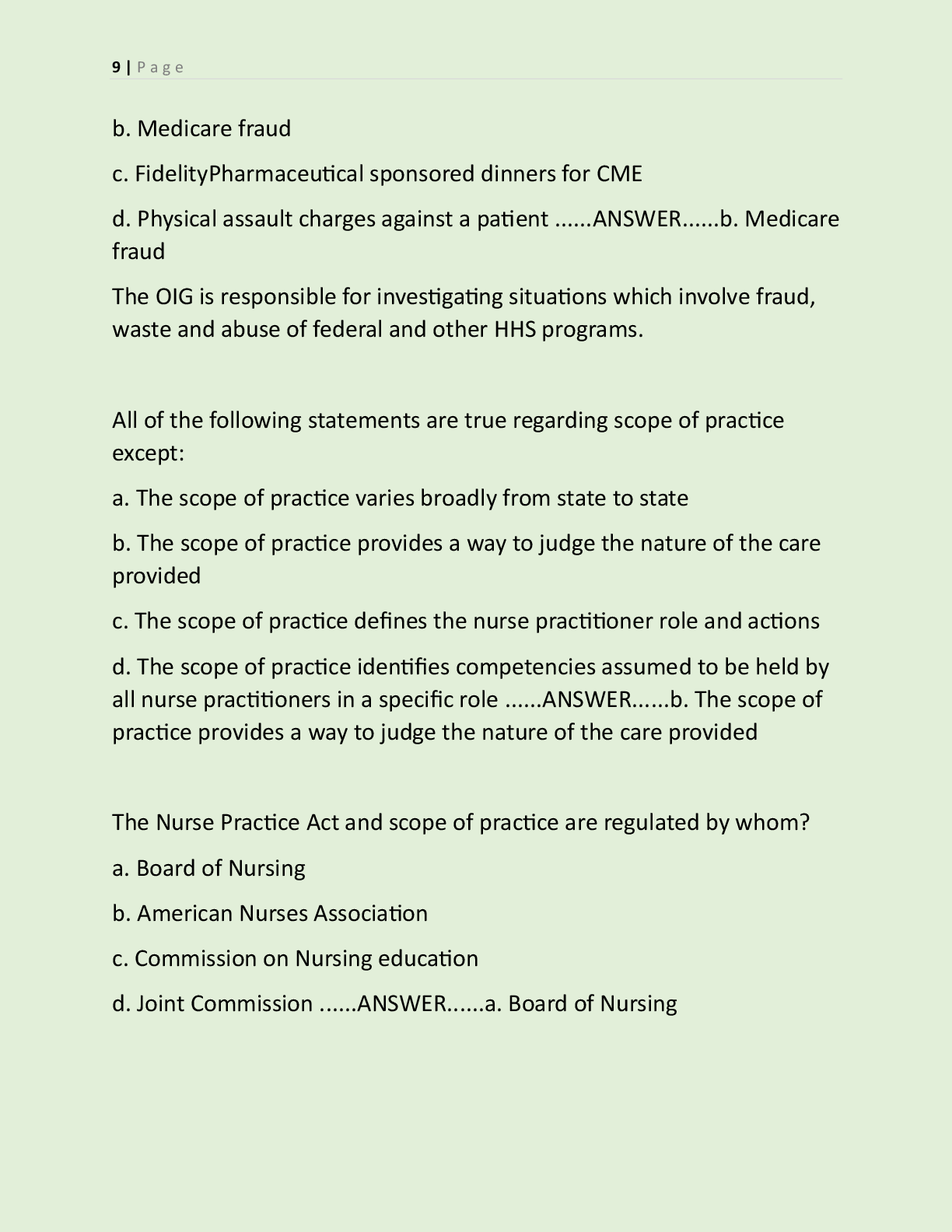 Preview page 4 of NR 668 CEA COMPREHENSIVE TEST BANK FINAL EXAM  PRACTICE QUESTIONS NEW UPDATED STUDY GUIDE  ACCURATE EXAM APPROVED QUESTI