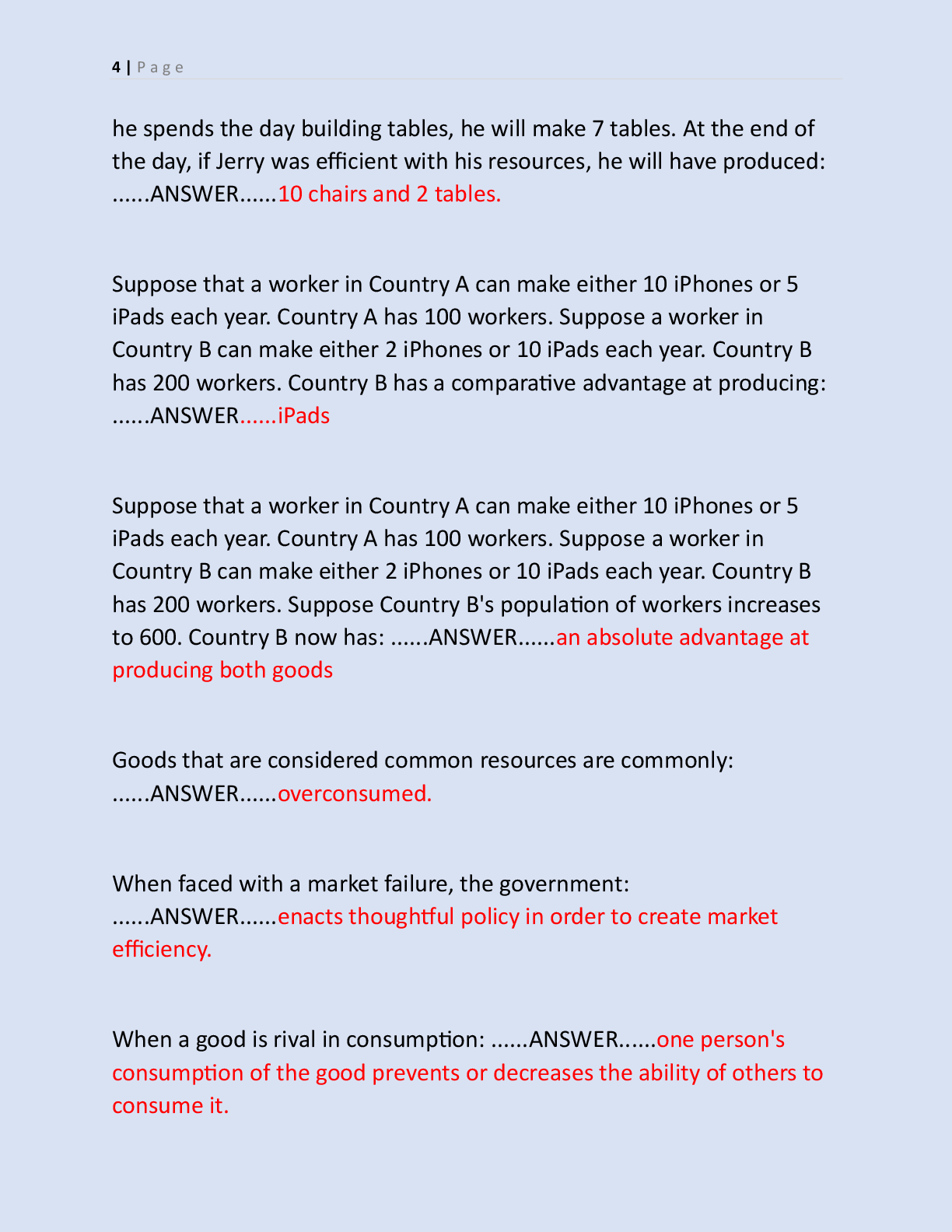 Preview page 4 of ECON 200 FINAL EXAM STUDY GUIDE COMPLETE  QUESTIONS AND CORRECT ANSWERS (VERIFIED  ANSWERS) |ALREADY GRADED A+||BRAND  N