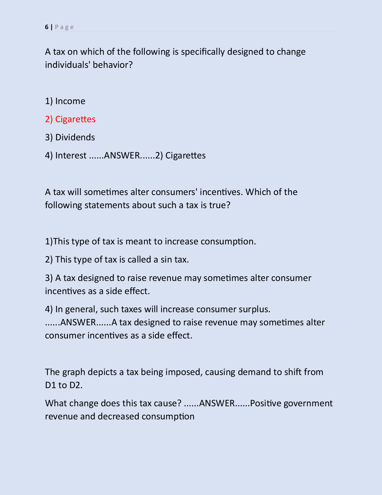 Preview page 6 of ECON 200 FINAL EXAM STUDY GUIDE COMPLETE  QUESTIONS AND CORRECT ANSWERS (VERIFIED  ANSWERS) |ALREADY GRADED A+||BRAND  N