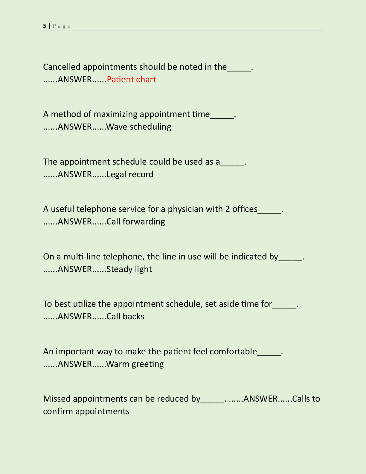Preview page 5 of CCBMA ADMINISTRATIVE 2026 CERTIFICATION  EVALUATION PAPER QUESTIONS WITH ANSWERS  GRADED A+
