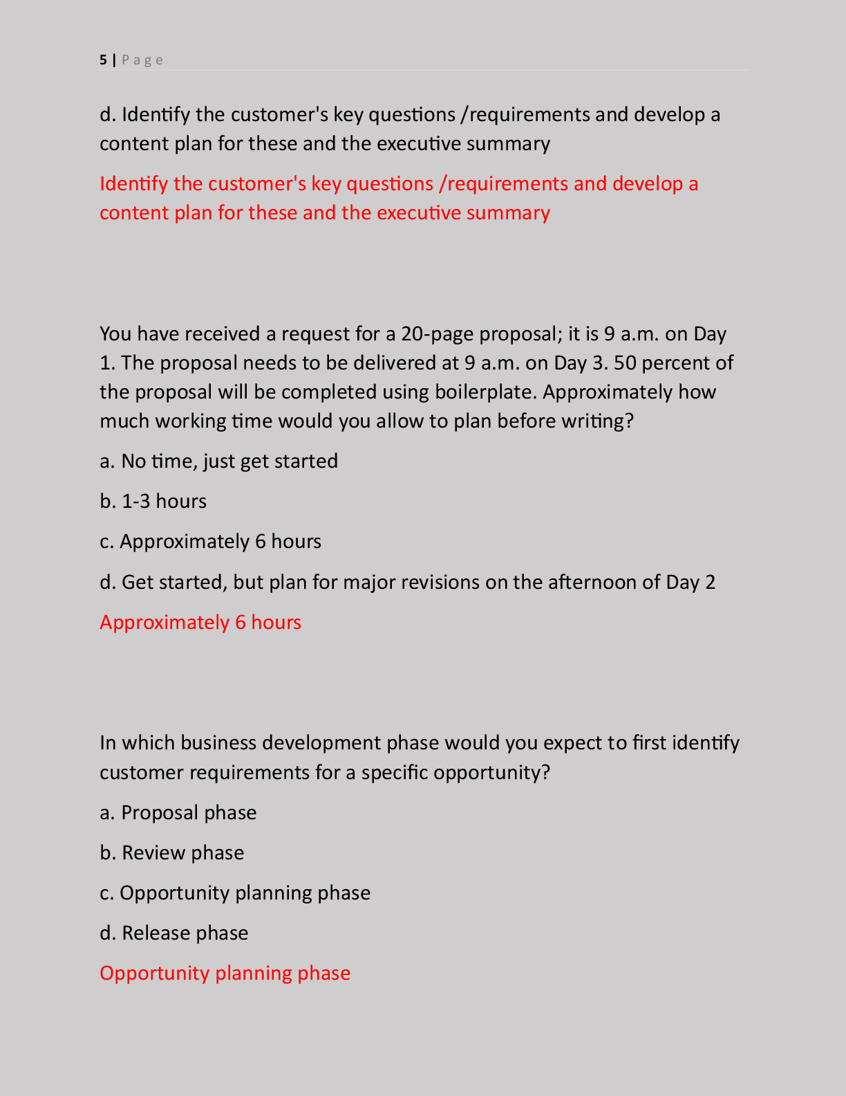Preview page 5 of APMP Foundation-Level Certification EXAM, QUESTIONS  WITH ACCURATE ANSWERS | MULTIPLE CHOICES  |!!|100% Verified solutio