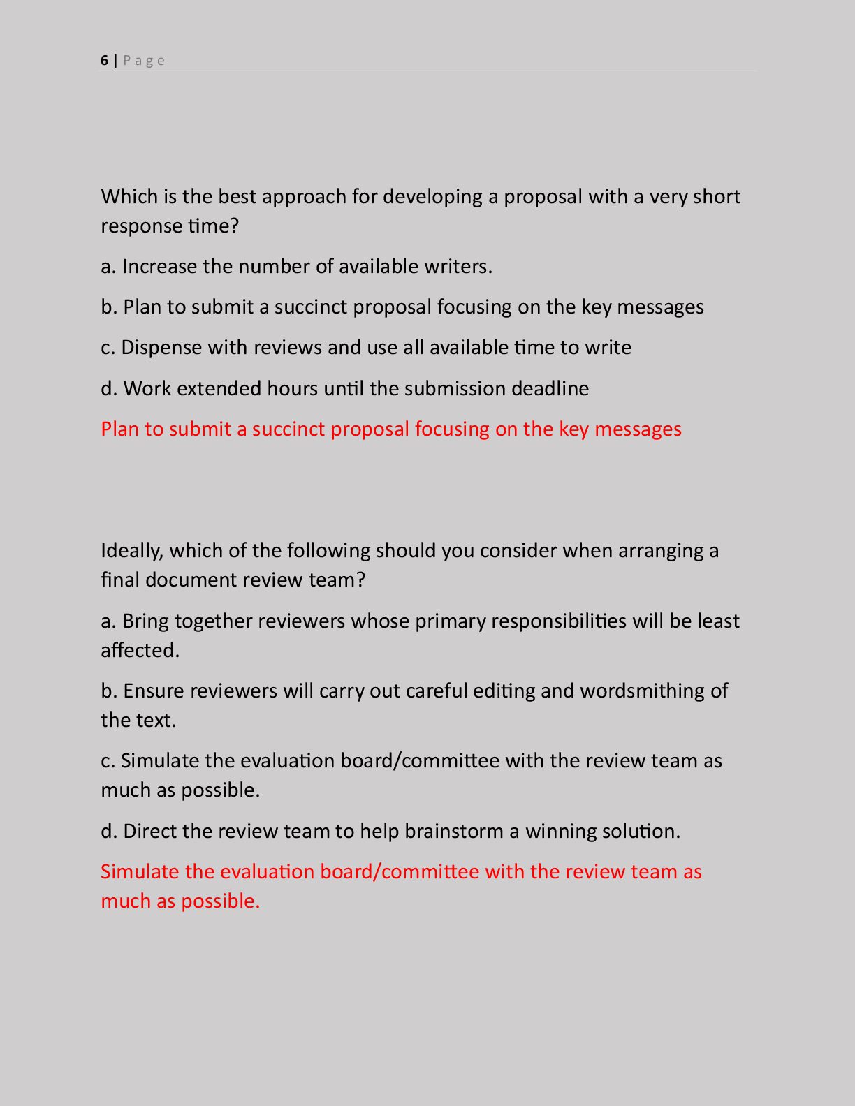 Preview page 6 of APMP Foundation-Level Certification EXAM, QUESTIONS  WITH ACCURATE ANSWERS | MULTIPLE CHOICES  |!!|100% Verified solutio
