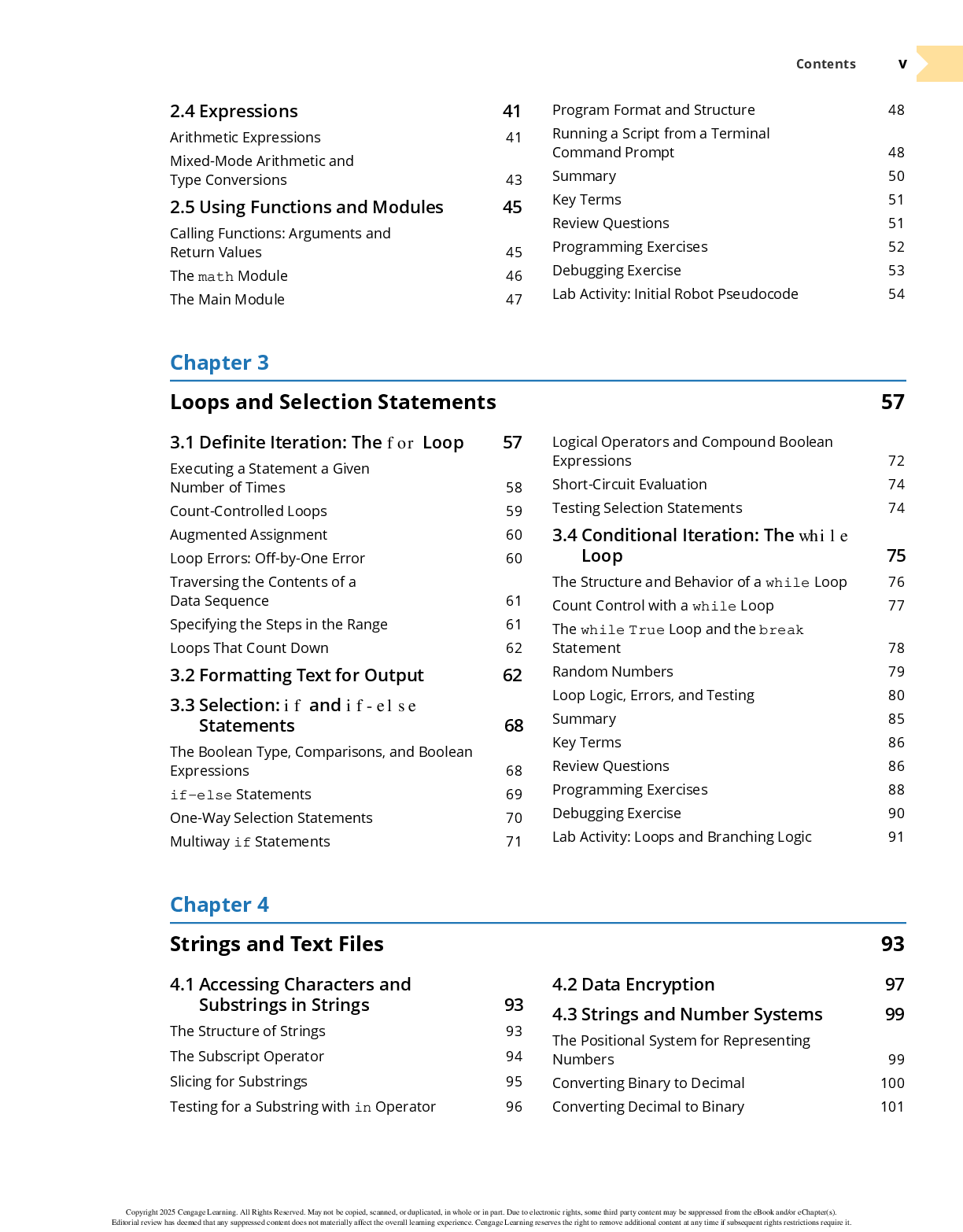 Preview page 4 of eBook [PDF] Python Programming for Engineers and Scientists 1st Edition By Cengage Learning