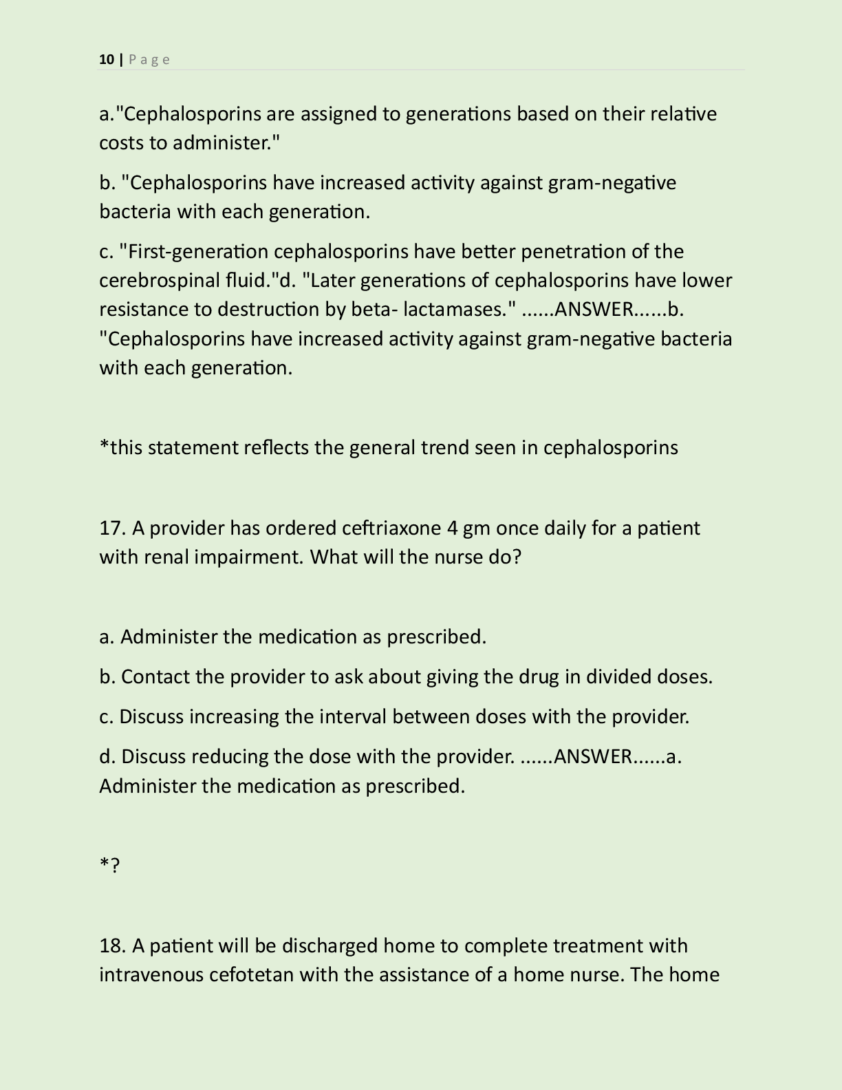 Preview page 9 of NUR 2474 PHARMACOLOGY FINAL 2 LATEST VERSIONS  (VERSION A & B) AND A STUDY GUIDE 2026-2027 ACTUAL  EXAM 350 QUESTIONS AN