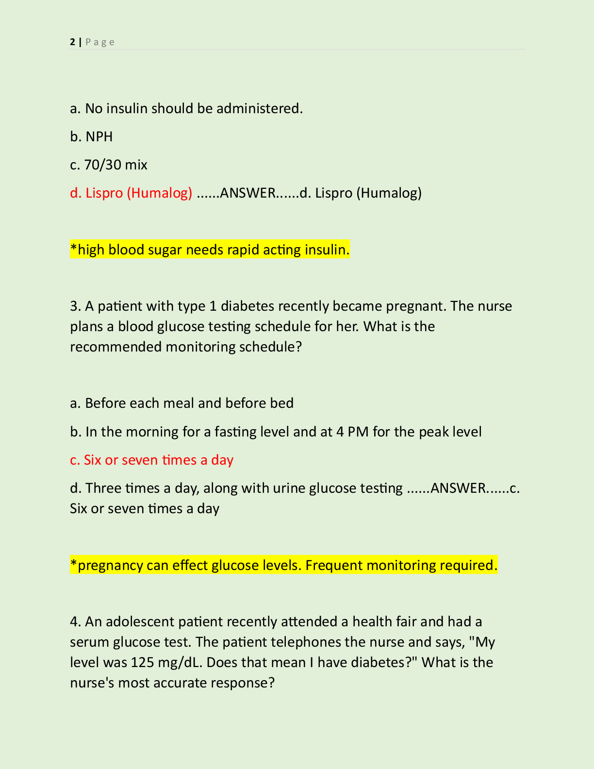 Preview page 2 of NUR 2474 PHARMACOLOGY FINAL 2 LATEST VERSIONS  (VERSION A & B) AND A STUDY GUIDE 2026-2027 ACTUAL  EXAM 350 QUESTIONS AN