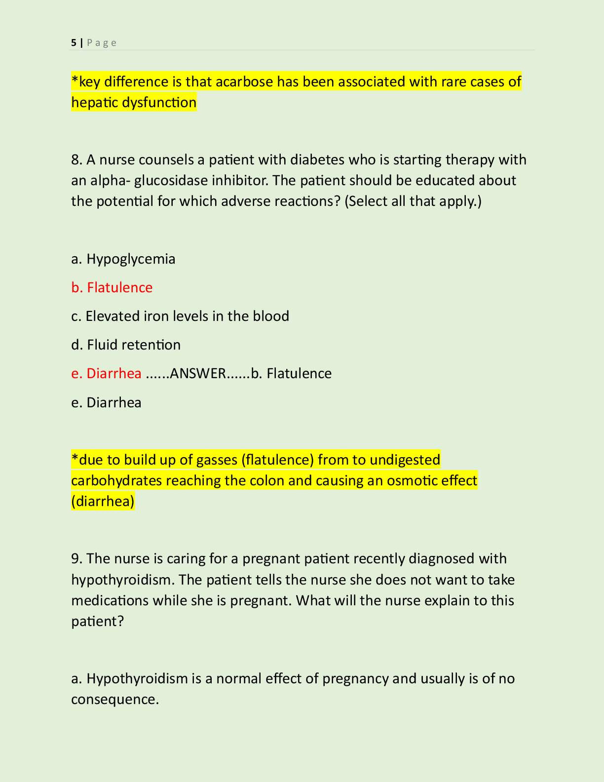 Preview page 5 of NUR 2474 PHARMACOLOGY FINAL 2 LATEST VERSIONS  (VERSION A & B) AND A STUDY GUIDE 2026-2027 ACTUAL  EXAM 350 QUESTIONS AN