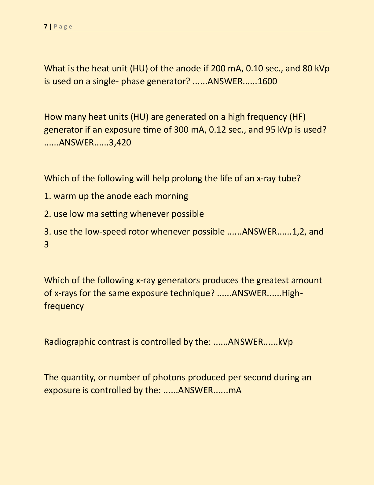 Preview page 6 of BXMO EXAM AND PRACTICE EXAM NEWEST 2026 TEST  BANK| BASIC X-RAY MACHINE OPERATOR  CERTIFICATION EXAM PREP WITH COMPLETE