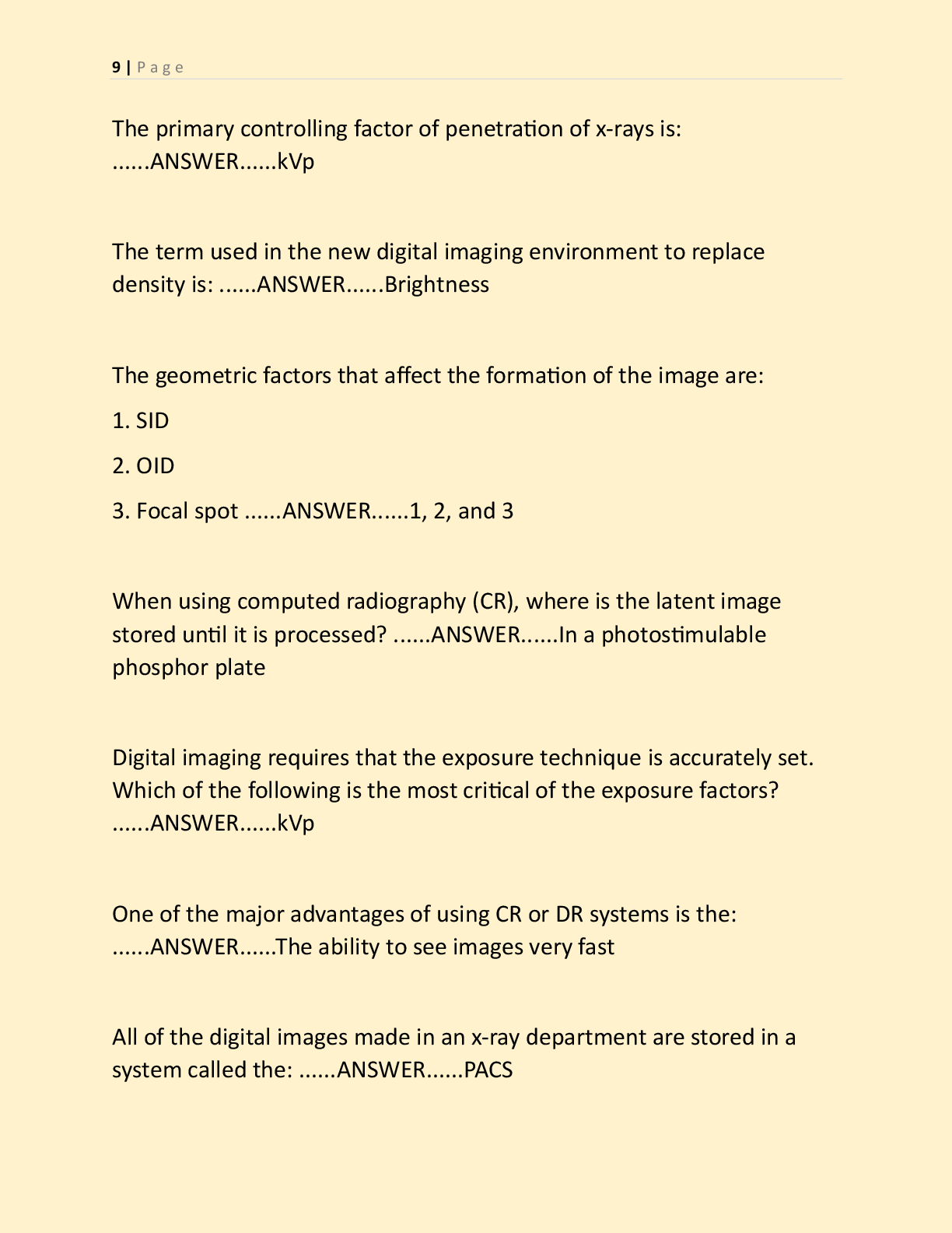 Preview page 8 of BXMO EXAM AND PRACTICE EXAM NEWEST 2026 TEST  BANK| BASIC X-RAY MACHINE OPERATOR  CERTIFICATION EXAM PREP WITH COMPLETE