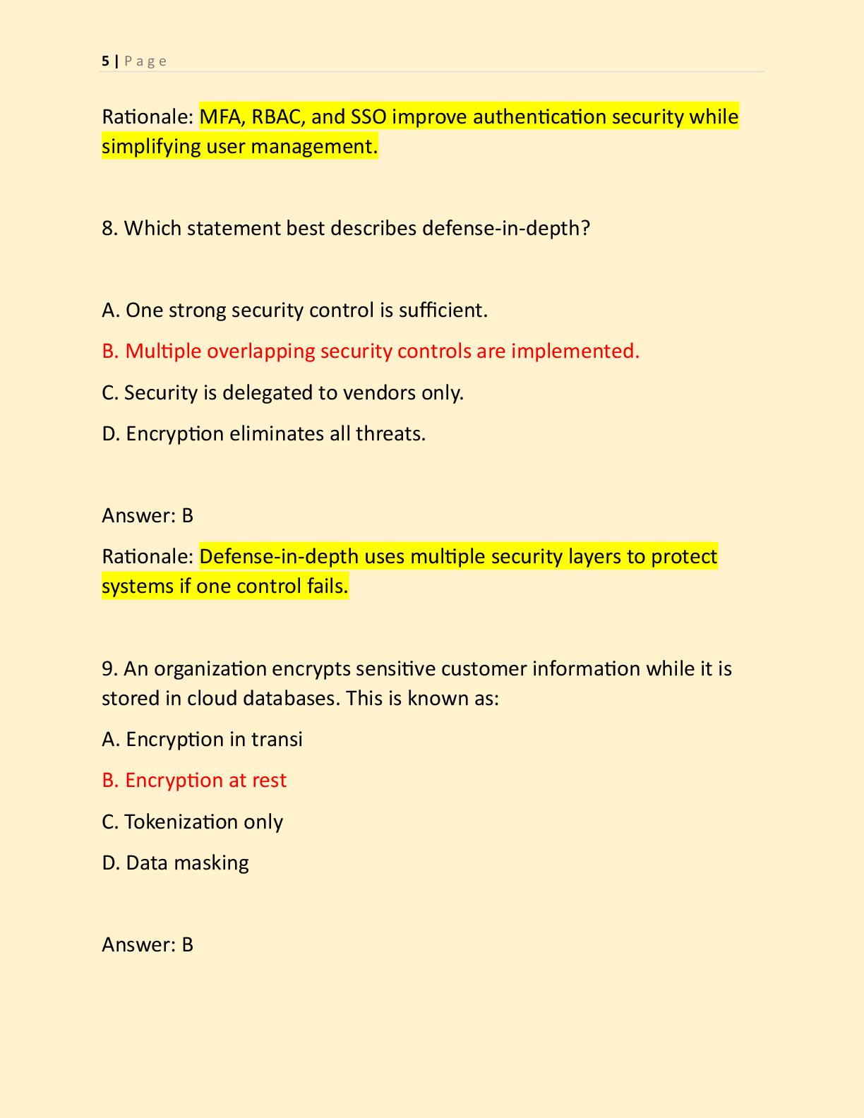 Preview page 5 of WGU E025 OBJECTIVE ASSESSMENT NEWEST 2026  ACTUAL EXAM| E025 CLOUD AND NETWORK SECURITY  MODELS OA EXAM WITH EXAM QUESTI