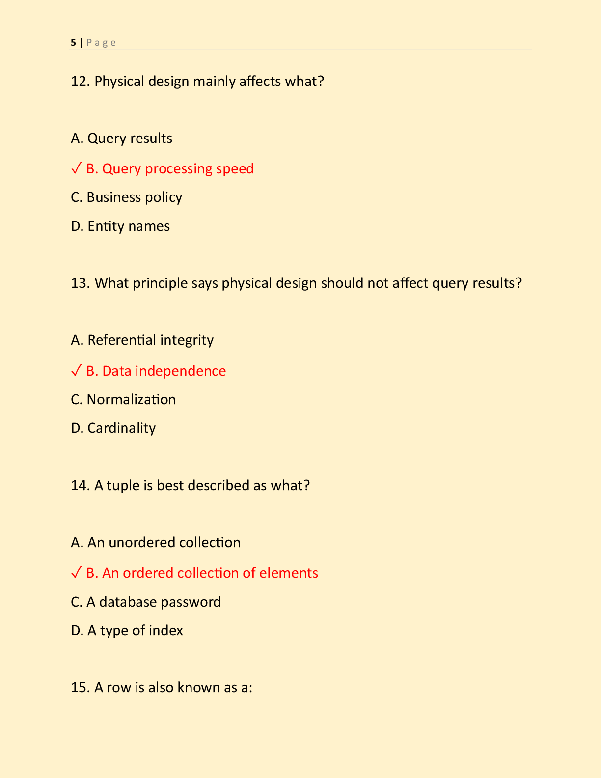 Preview page 4 of WGU D426  OBJECTIVE ASSESSMENT NEWEST 2026  ACTUAL EXAM (DATABASE MANAGEMENT  FOUNDATIONS) D426  DATABASE MANAGEMENT  FO
