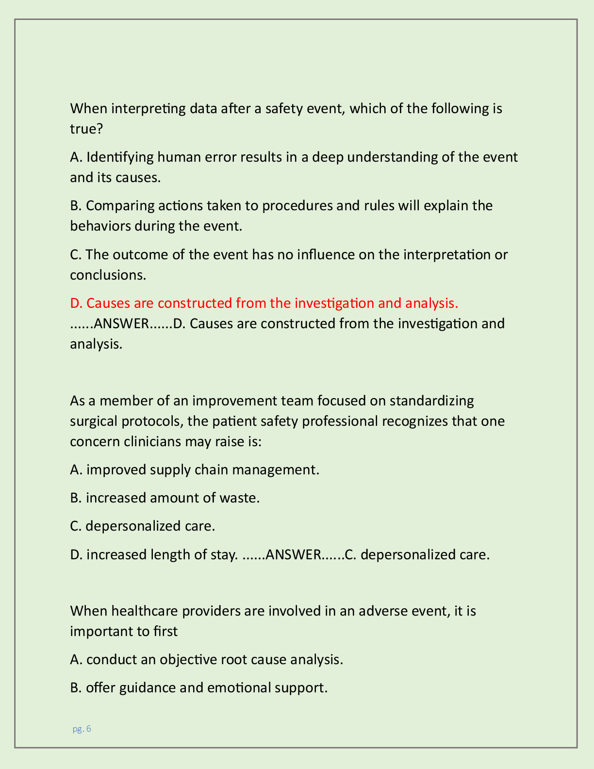 Preview page 2 of CERTIFIED PROFESSIONAL IN PATIENT SAFETY (CPPS)  EXAM AND PRACTICE EXAM NEWEST 2026 TEST BANK|  CPPS EXAM PREP WITH COMP