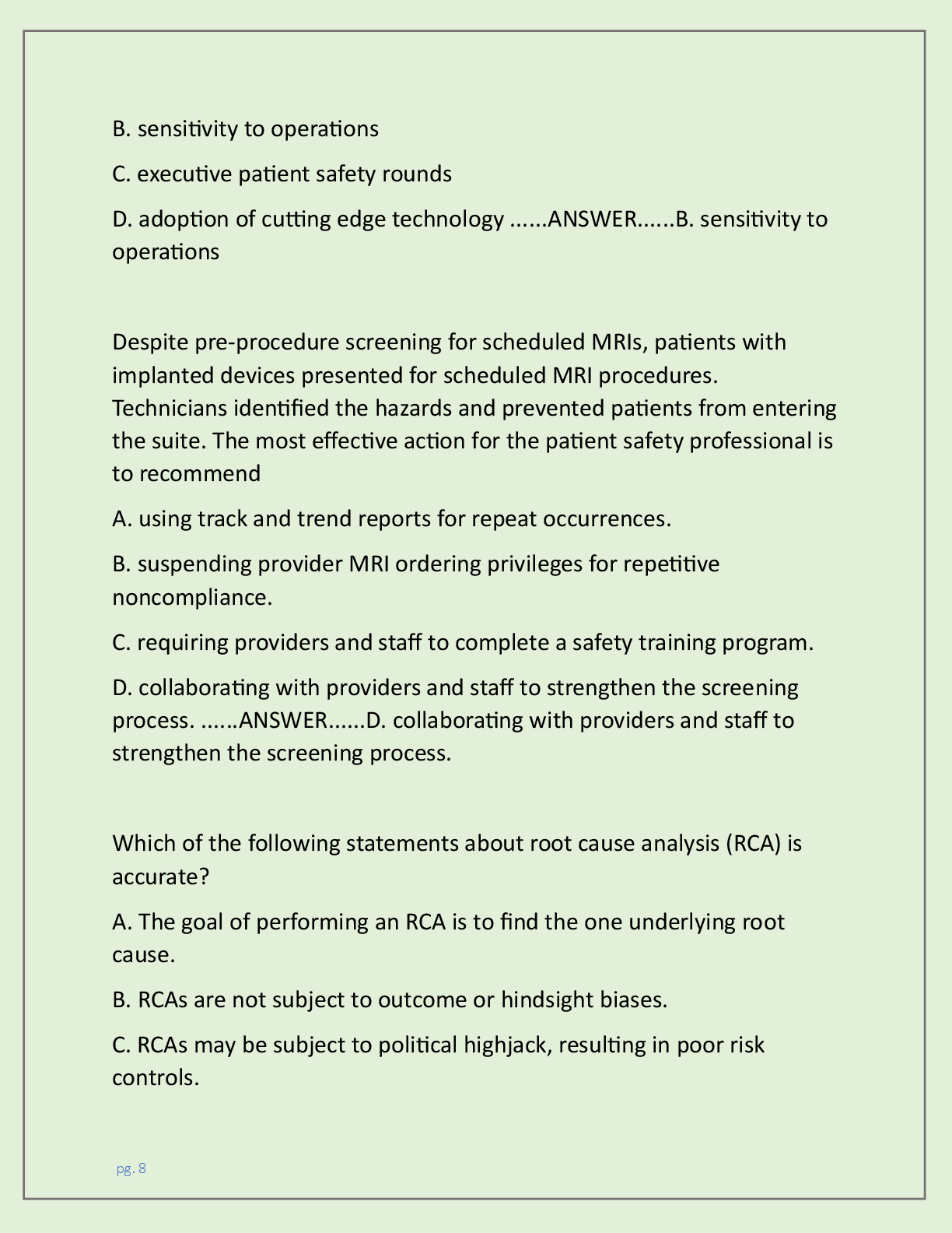 Preview page 4 of CERTIFIED PROFESSIONAL IN PATIENT SAFETY (CPPS)  EXAM AND PRACTICE EXAM NEWEST 2026 TEST BANK|  CPPS EXAM PREP WITH COMP