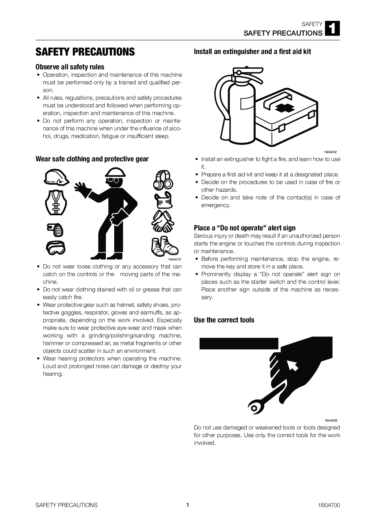 Preview page 5 of Takeuchi TL8 workshop Track loader manual