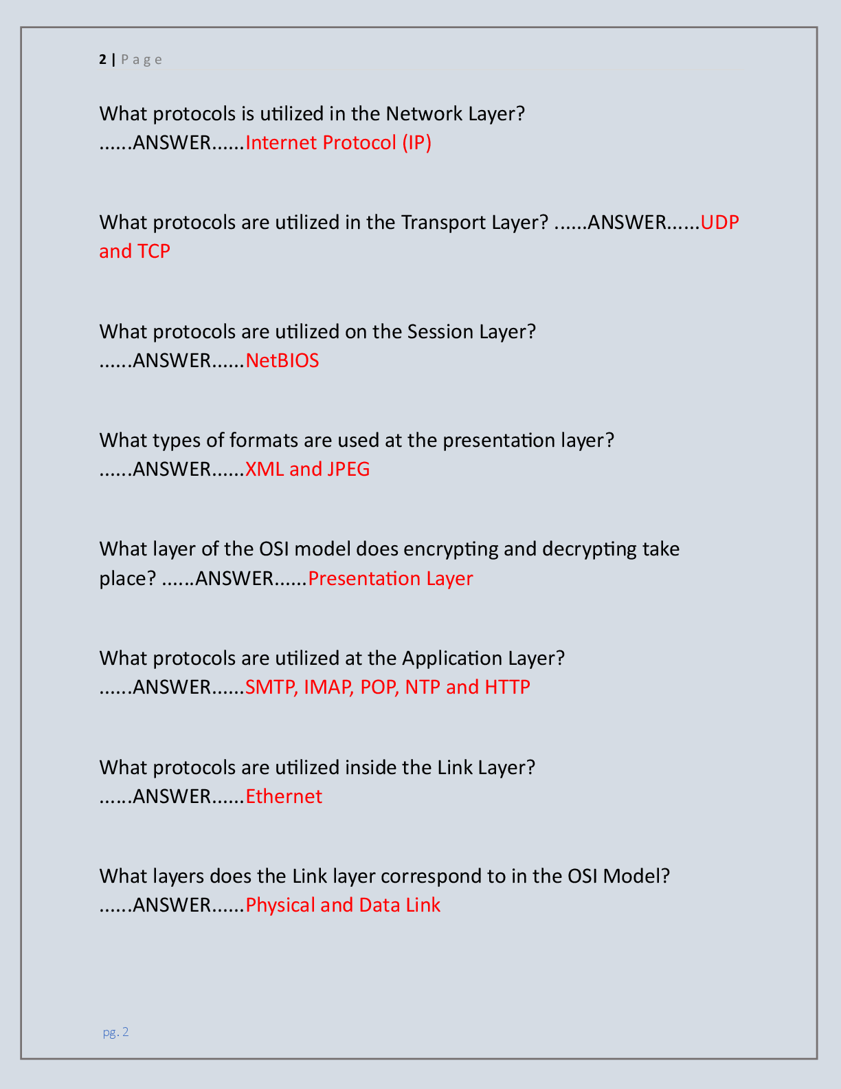 Preview page 2 of GSEC EXAM |COMPLETE QUESTIONS WITH 100%  GRADED EXPERT SOLUTIONS | 100% CORRECT | GET A+