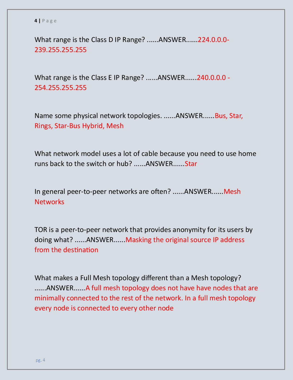 Preview page 4 of GSEC EXAM |COMPLETE QUESTIONS WITH 100%  GRADED EXPERT SOLUTIONS | 100% CORRECT | GET A+